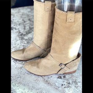 Jack Rogers Calf High Suede Boots Western Size 6